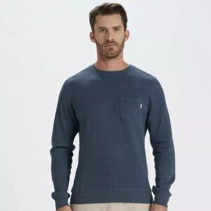 Vurori Men's Indigo Heather Long Sleeve Jeffreys Pullover